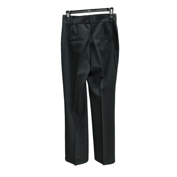 Women Zara XSmall Black Straight Drawstring Waist W/Pockets RN 77302 - Picture 3 of 10